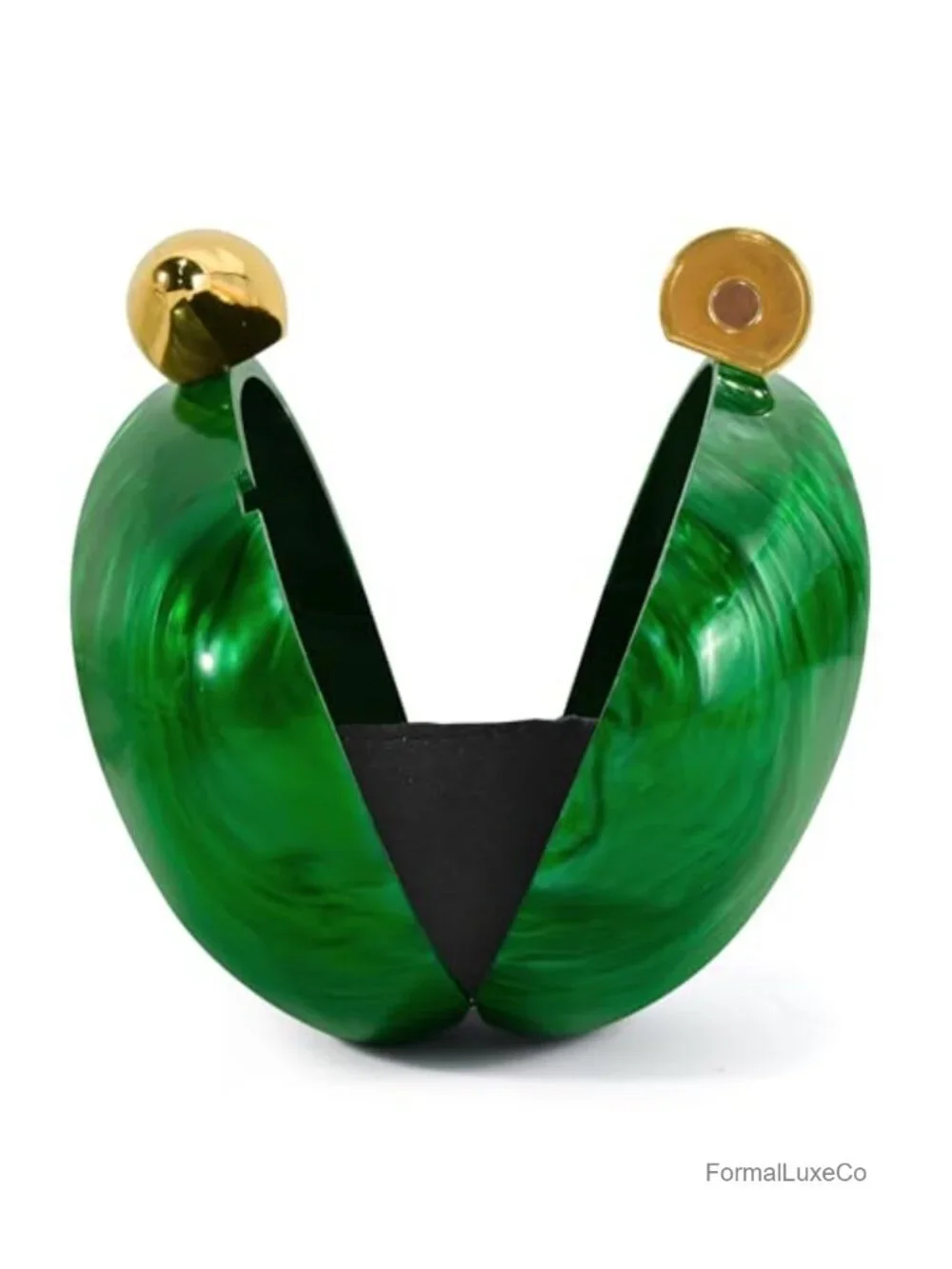 Acrylic Shell Clutch Purse with Magnetic Closure Evening Bag